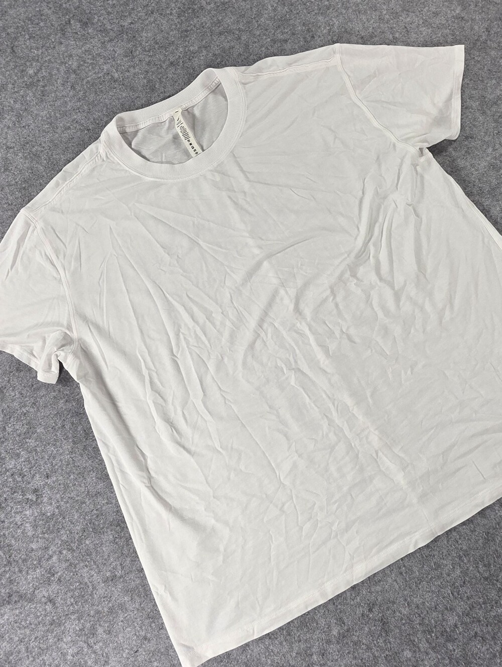 lululemon White  Crewneck Tee Pima Cotton Oversized Sz 16